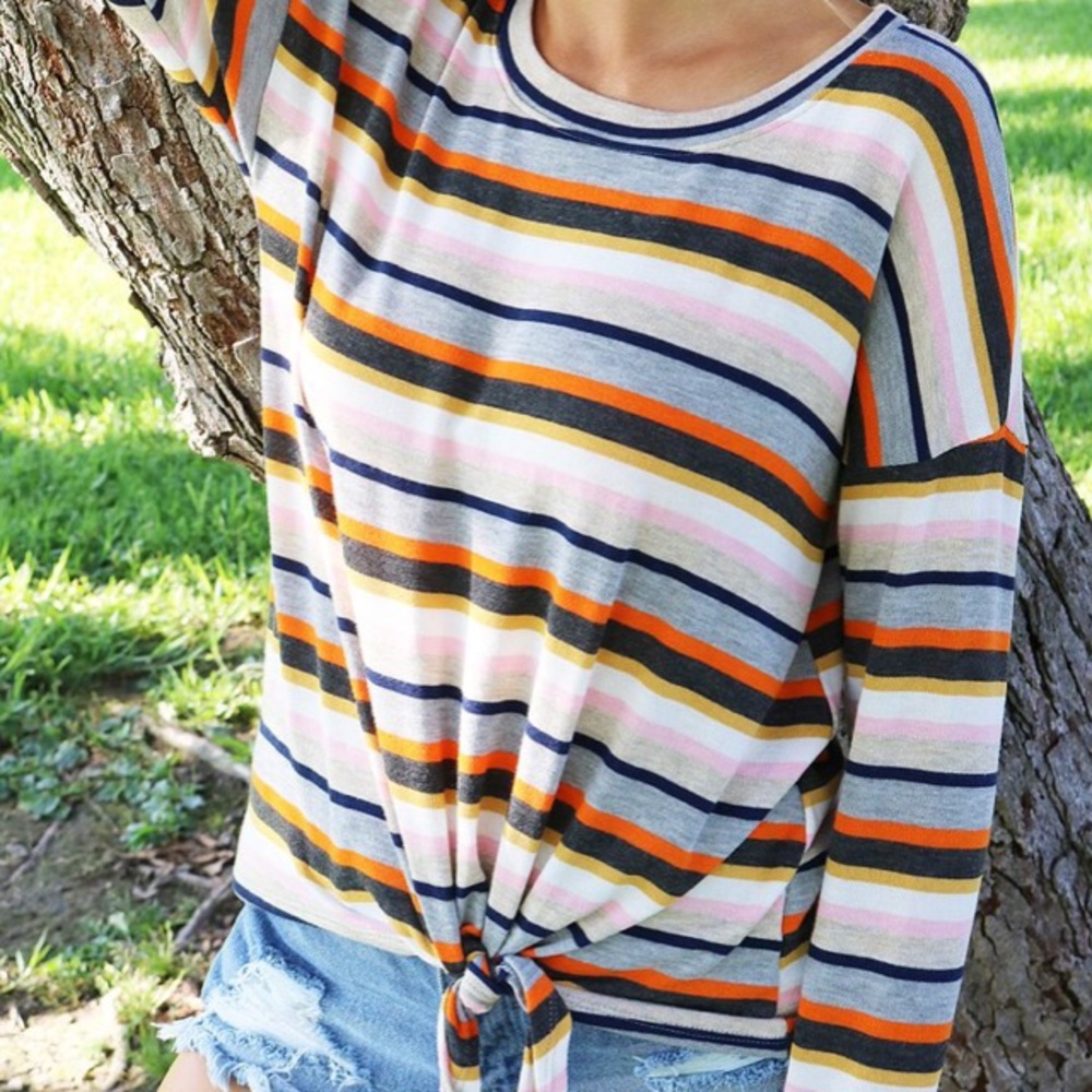 Campus stripe top